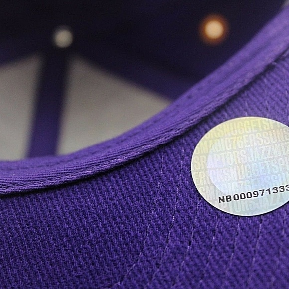 Los Angeles Lakers Purple Baseball Cap Snapback - Picture 6 of 6